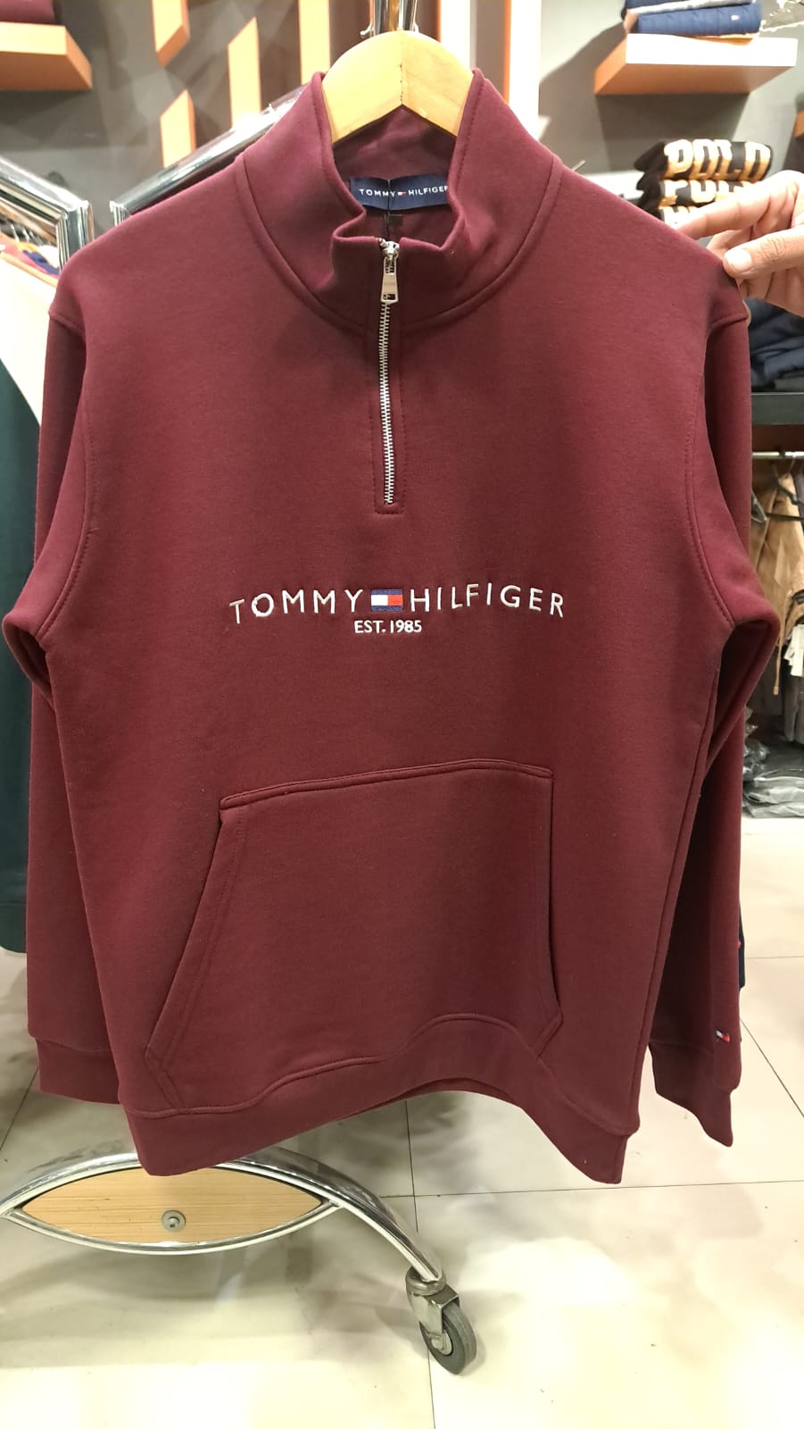 Quarter Zipper with Embroidered Logo