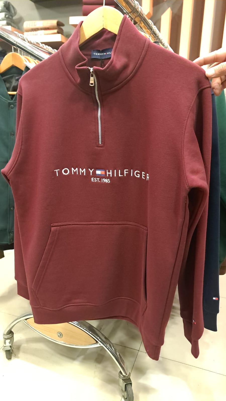 Quarter Zipper with Embroidered Logo