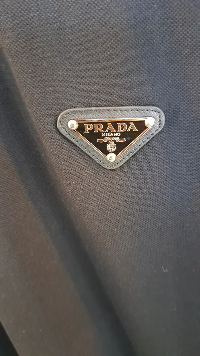 Metallic Logo Polo Shirt (Black)