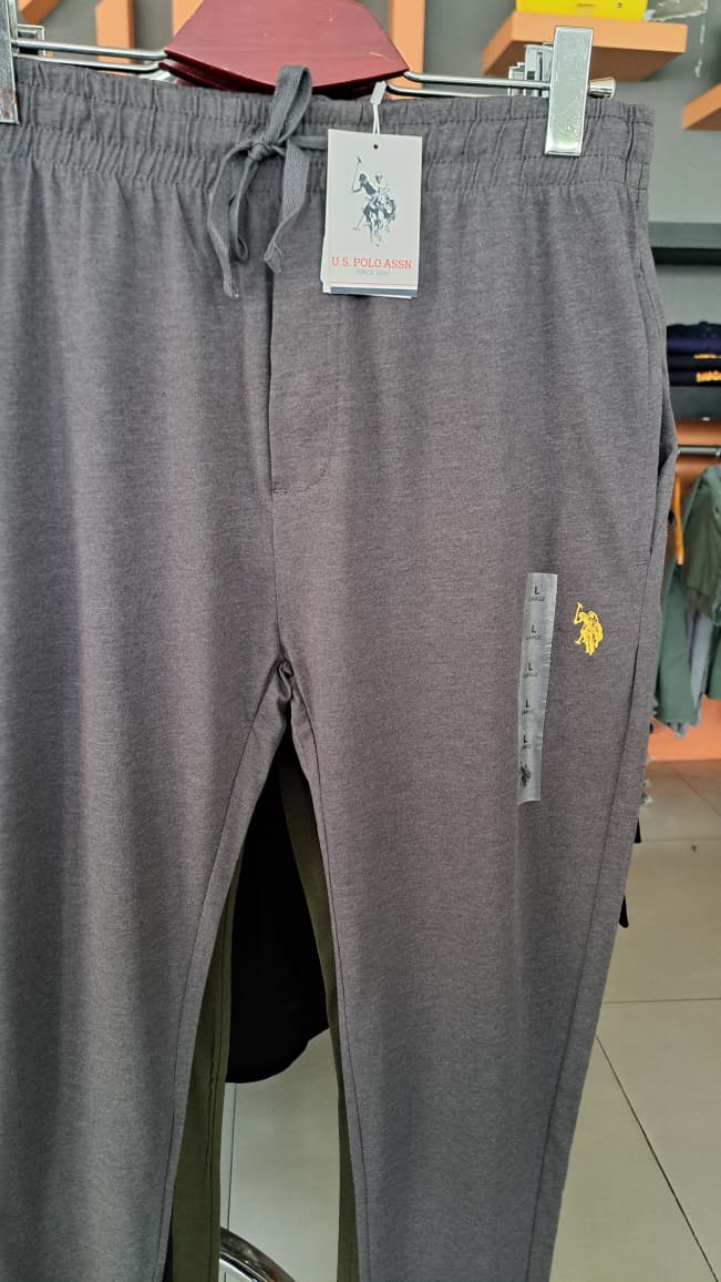 Classic Logo Cotton Jogger Pants (Charcoal Grey)