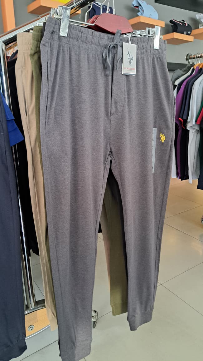 Classic Logo Cotton Jogger Pants (Charcoal Grey)