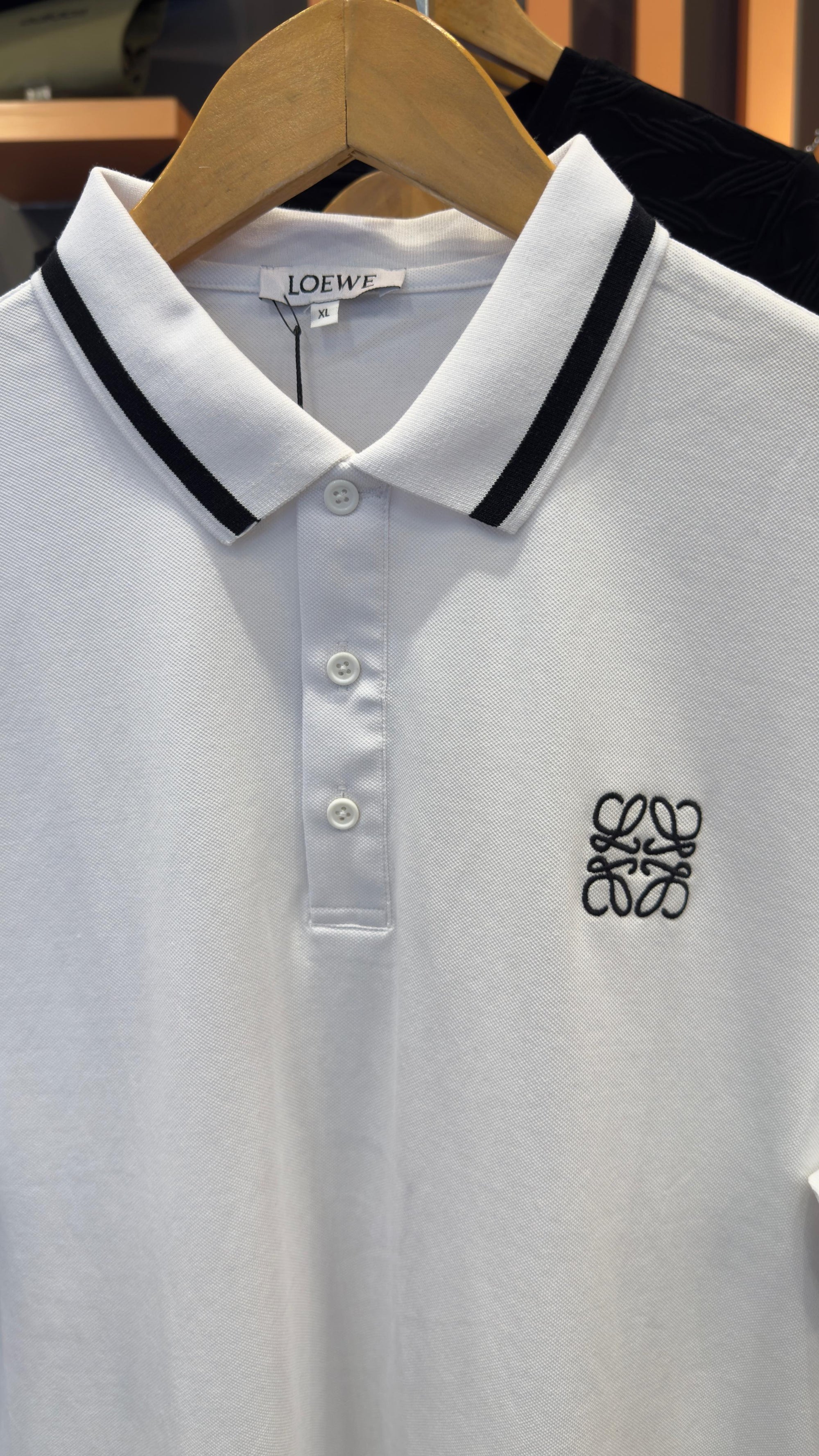 LOEWE EMBROIDERED LOGO POLO