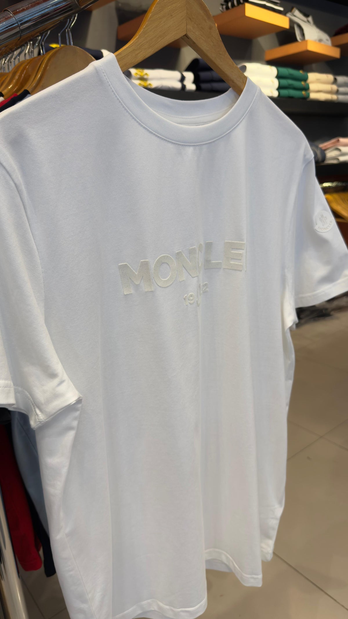 MONCLER SUEDE TEE