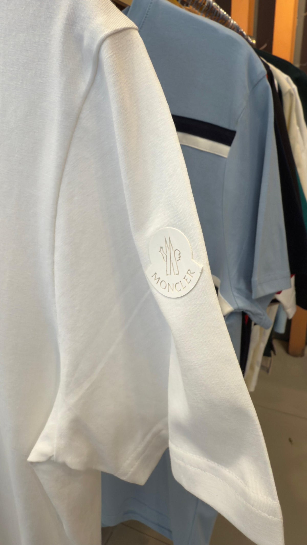 MONCLER SUEDE TEE