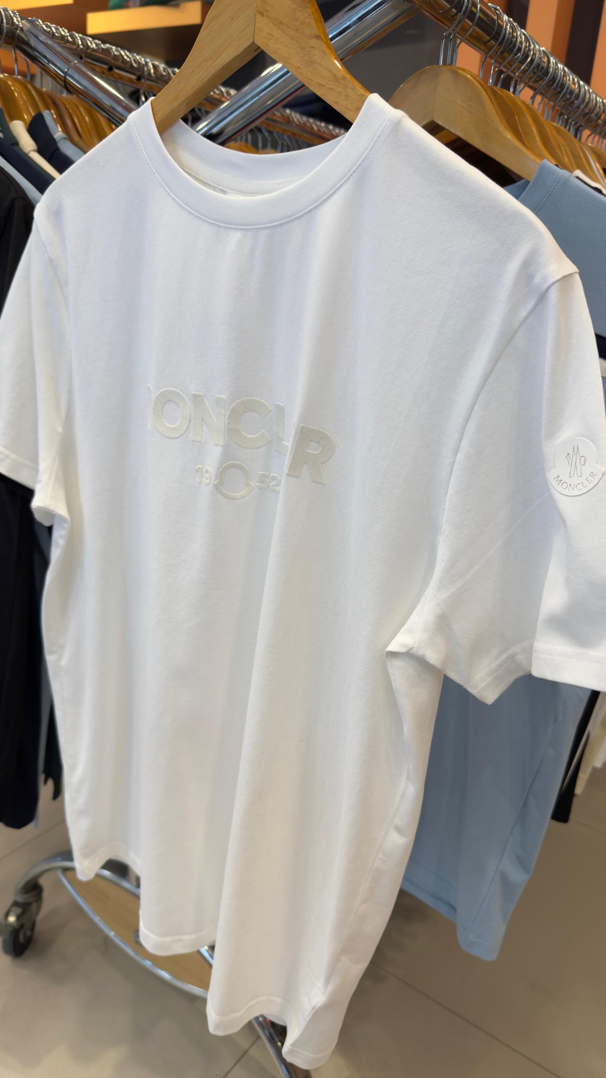 MONCLER SUEDE TEE