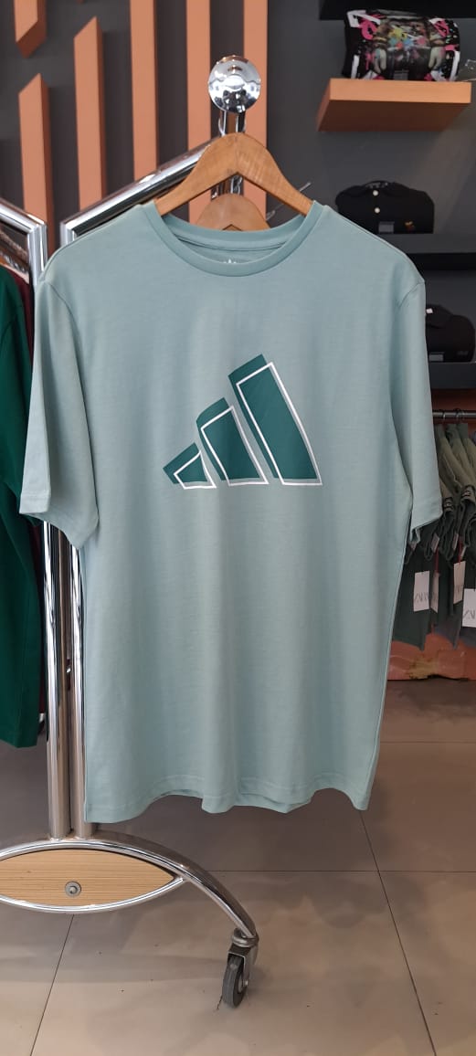 ADIDAS BRICKS LOGO COTTON TEE