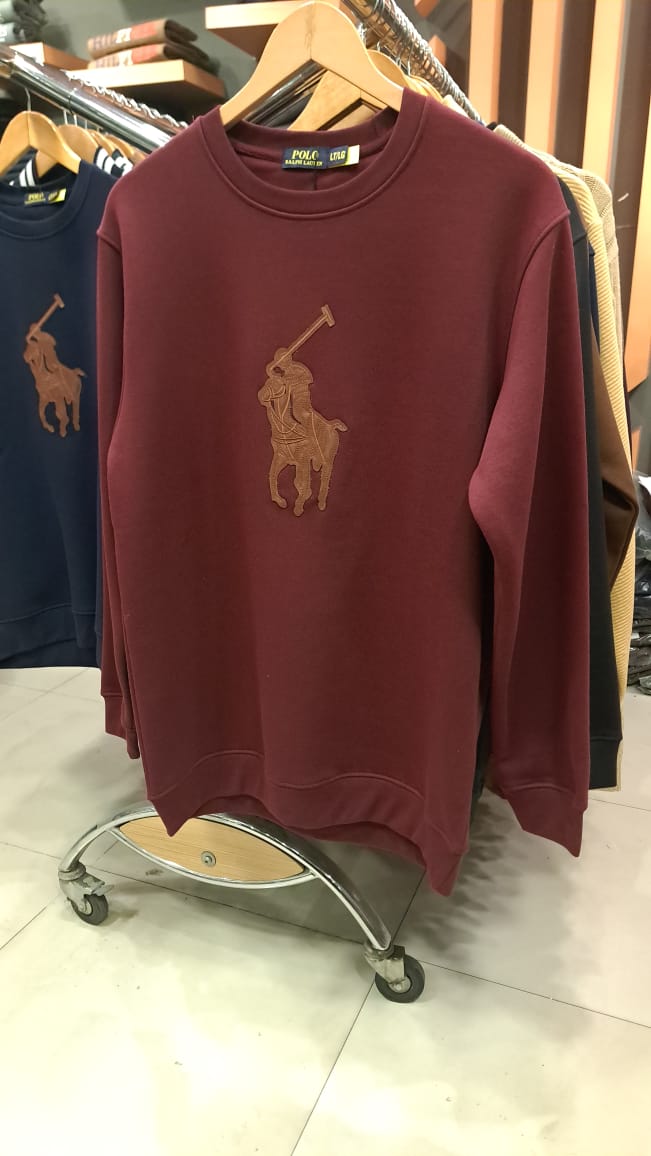 Pony Embroidered Patch Sweatshirt