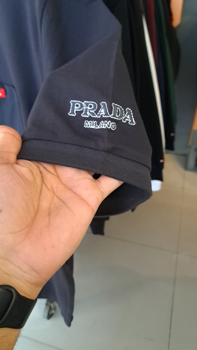Rubber Logo Polo Shirt (Black)