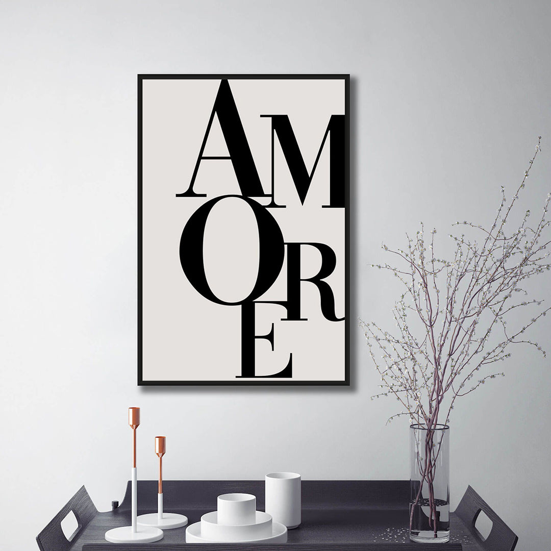 Amore Typography Art