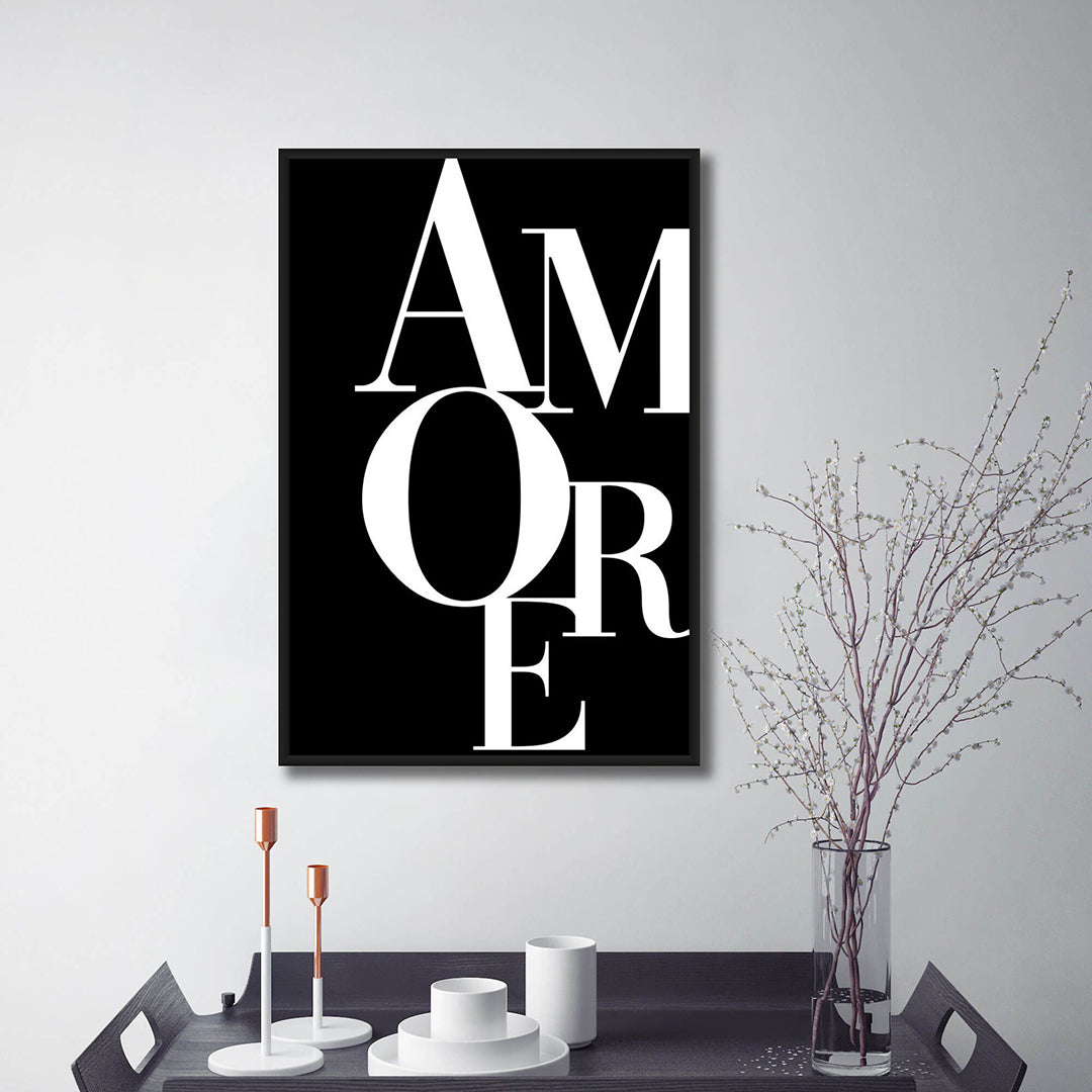 Amore Kelvin Typography Art