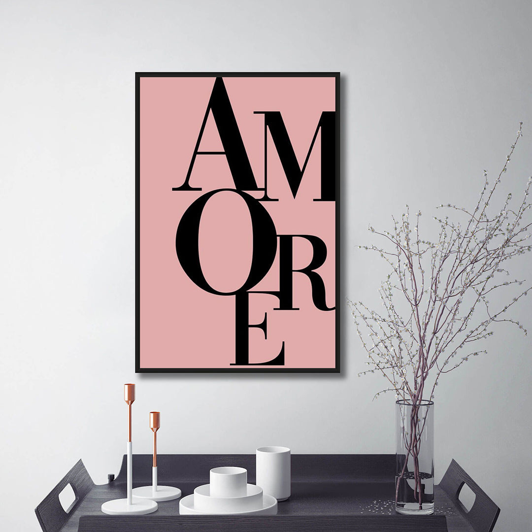 Amore Fairy Typography Art