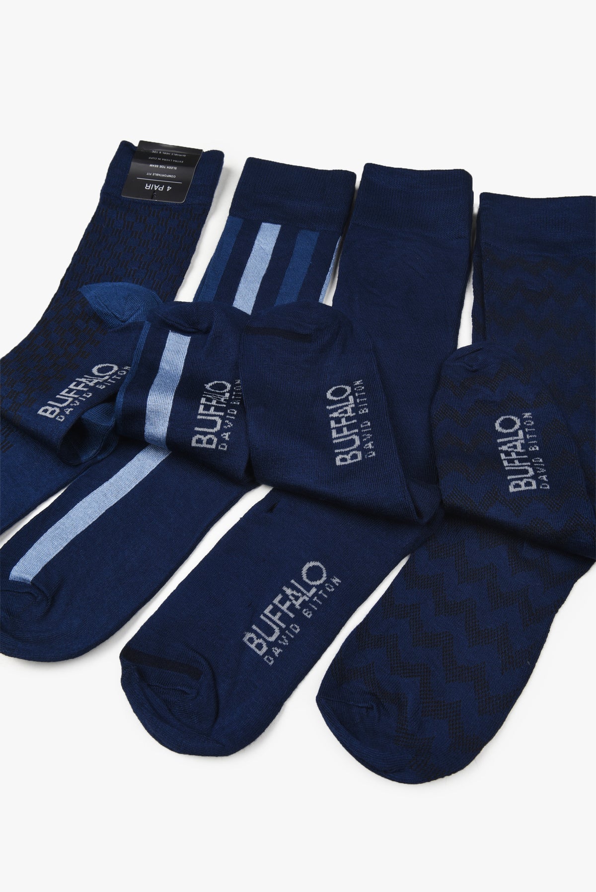 Formal Navy Socks (4 Pairs)
