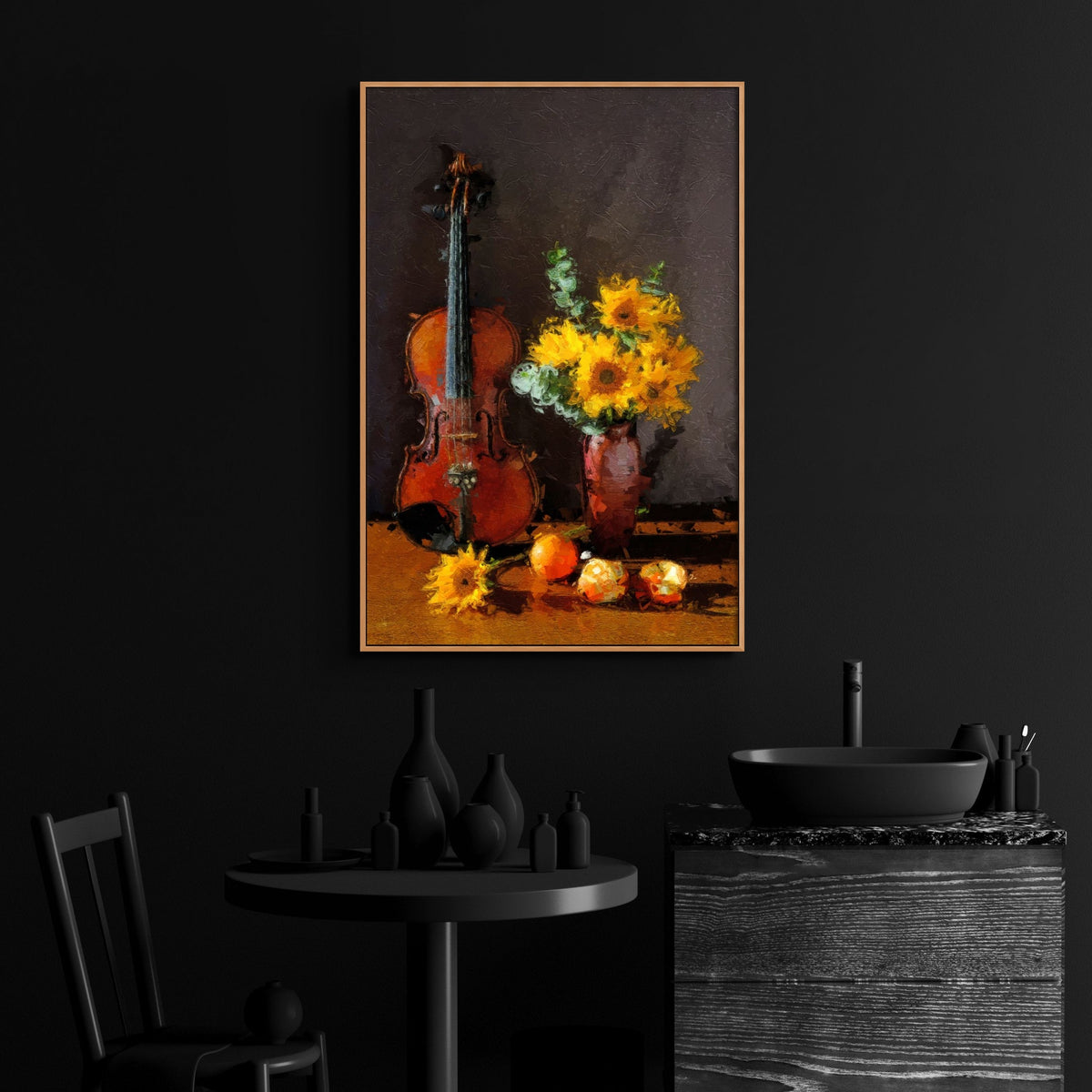 Gold Collection Bass Abstract Art