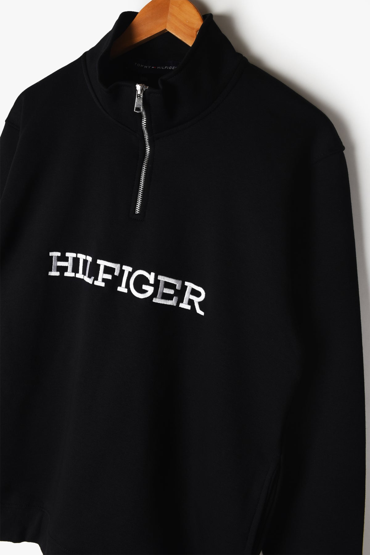 Quarter Zipper with Embroidered Logo