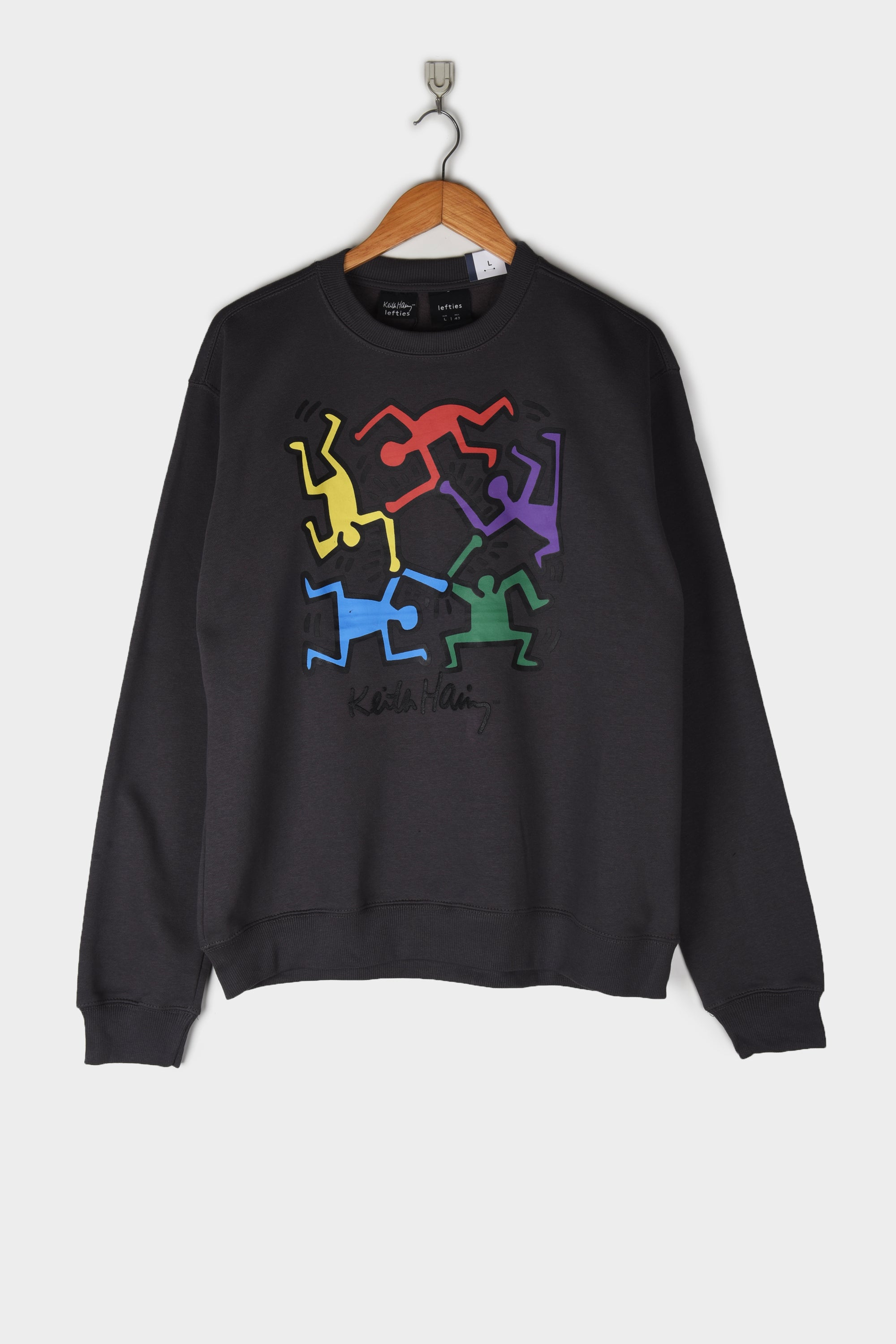 Graphic Print Fleece Sweatshirt