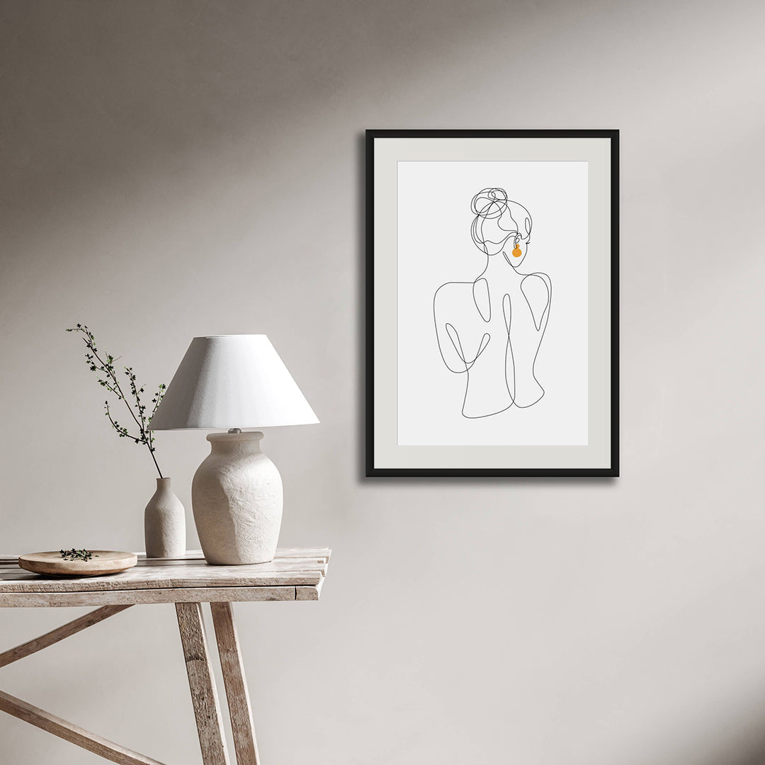 Amber Figurative Line Art