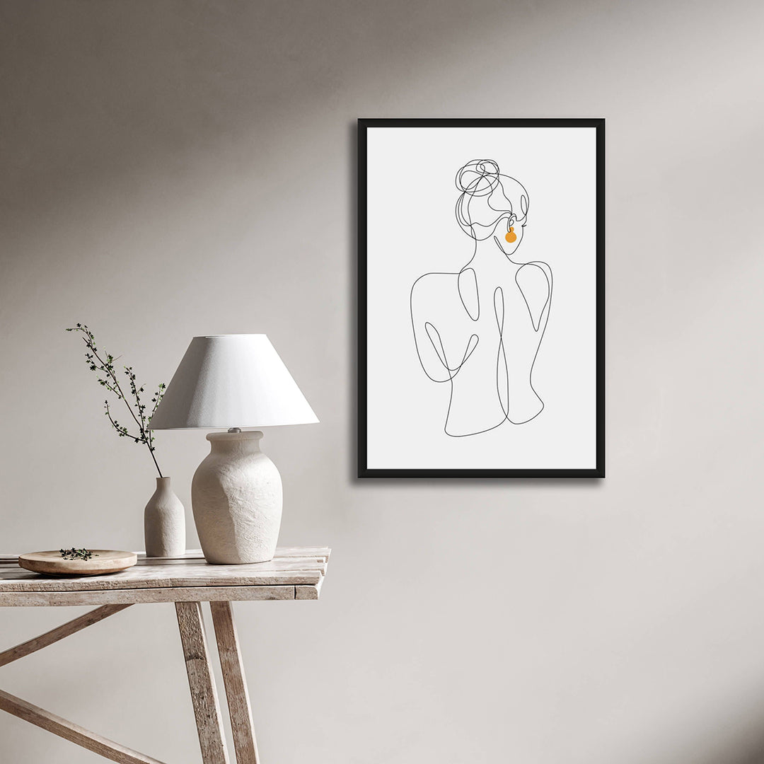 Amber Figurative Line Art