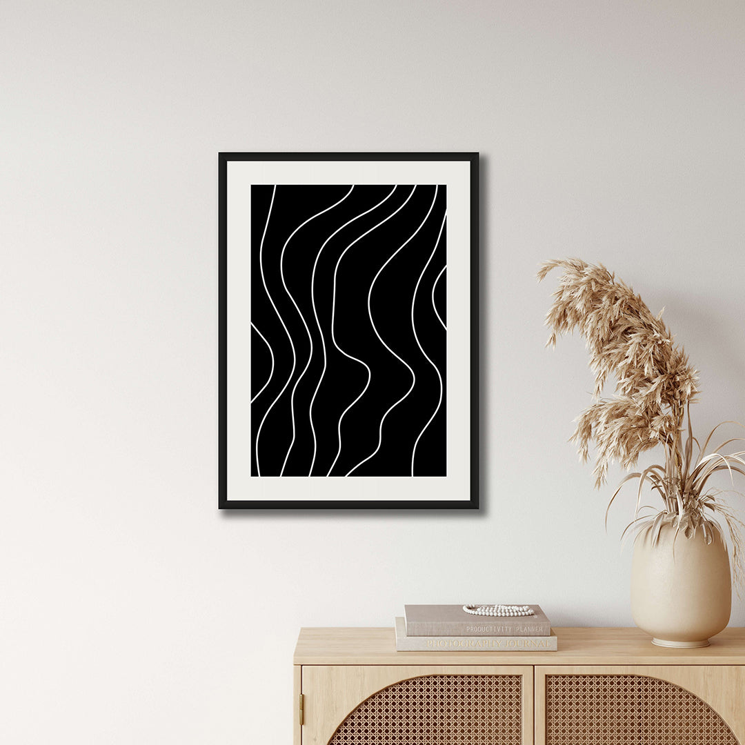 Wavy Lines Abstract Art