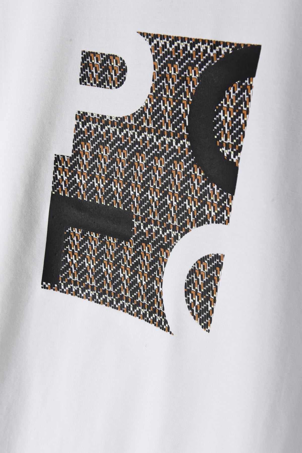 Over Sized Heritage Monogram White T-shirt
