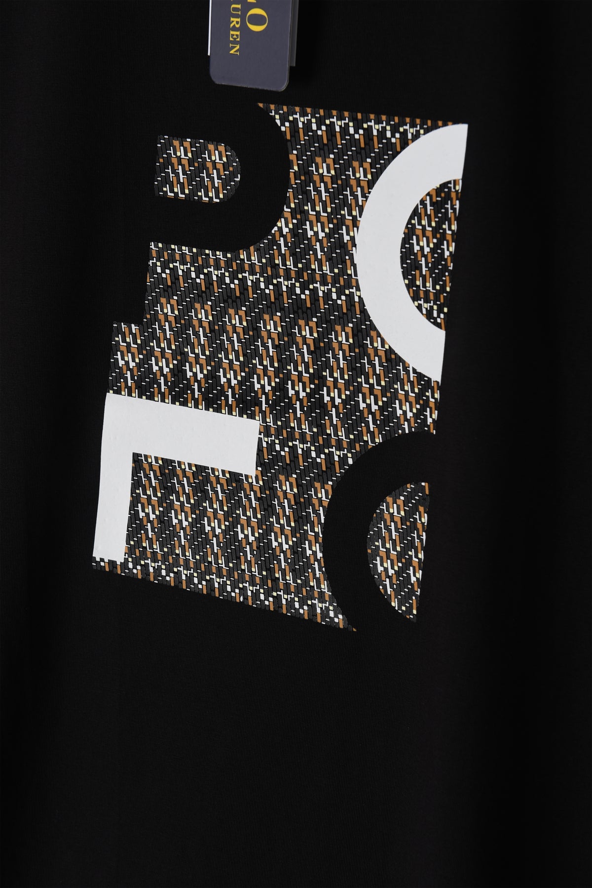 Over Sized Heritage Monogram Black T-shirt