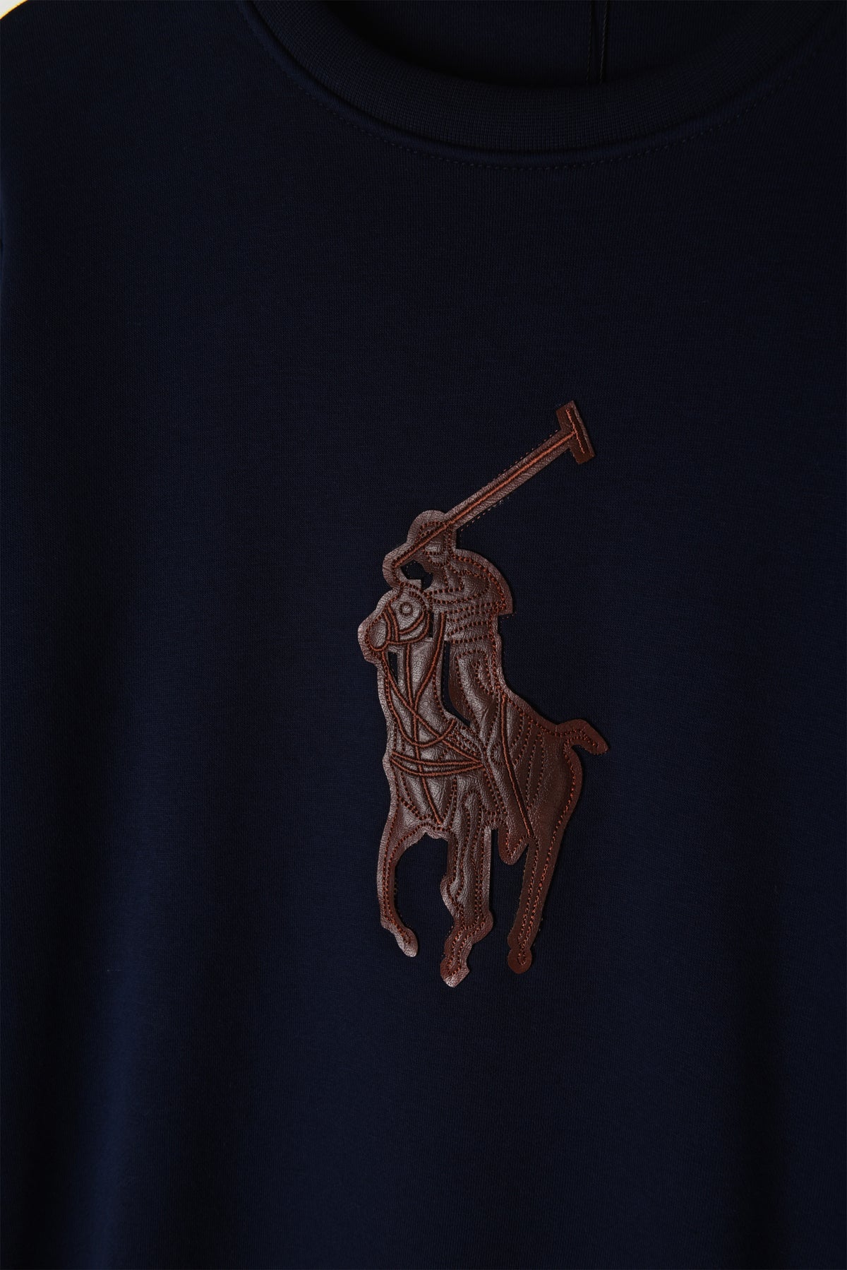 Pony Embroidered Patch Sweatshirt (Navy)