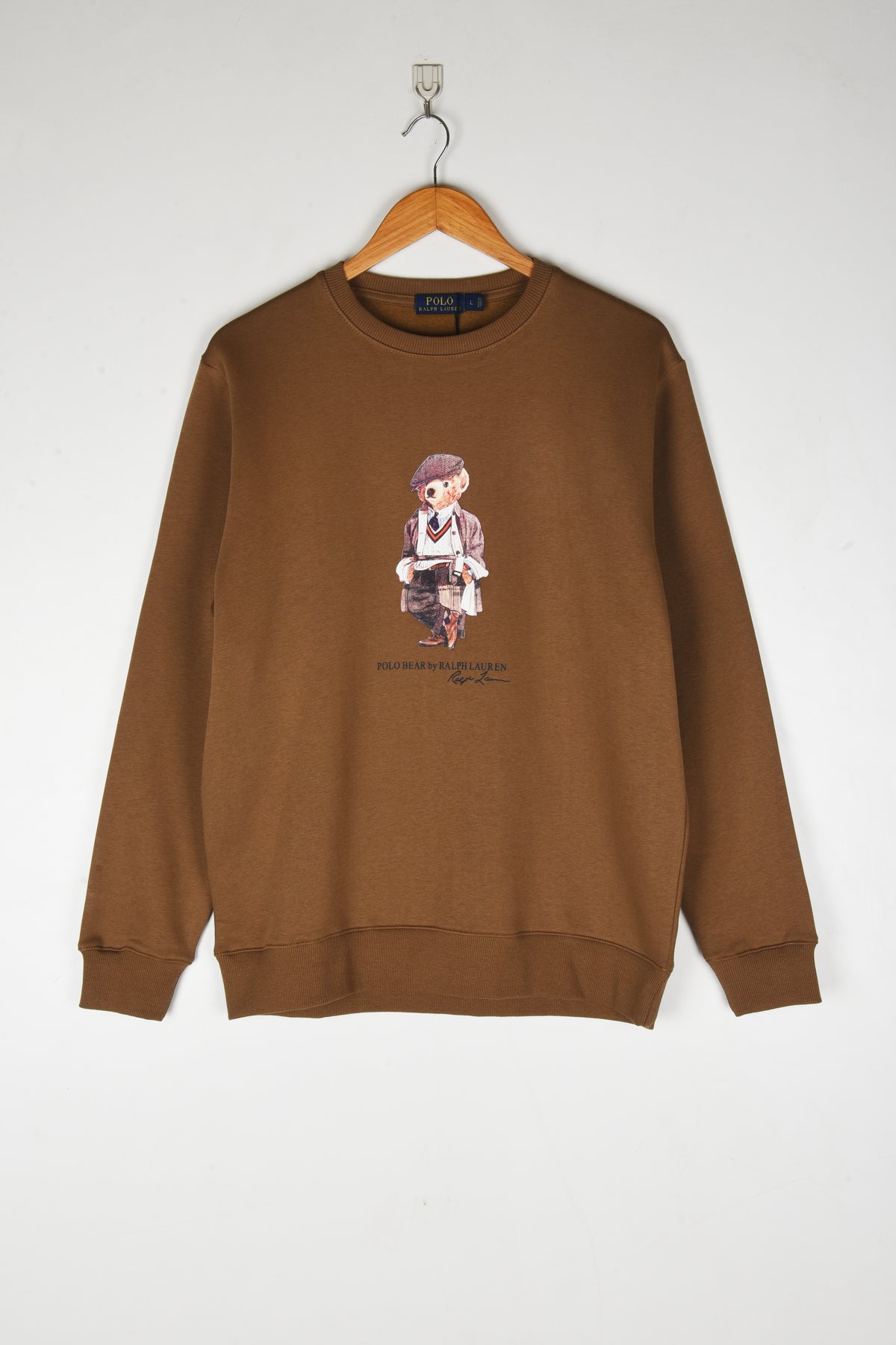 Printed Bear Fleece Sweatshirt