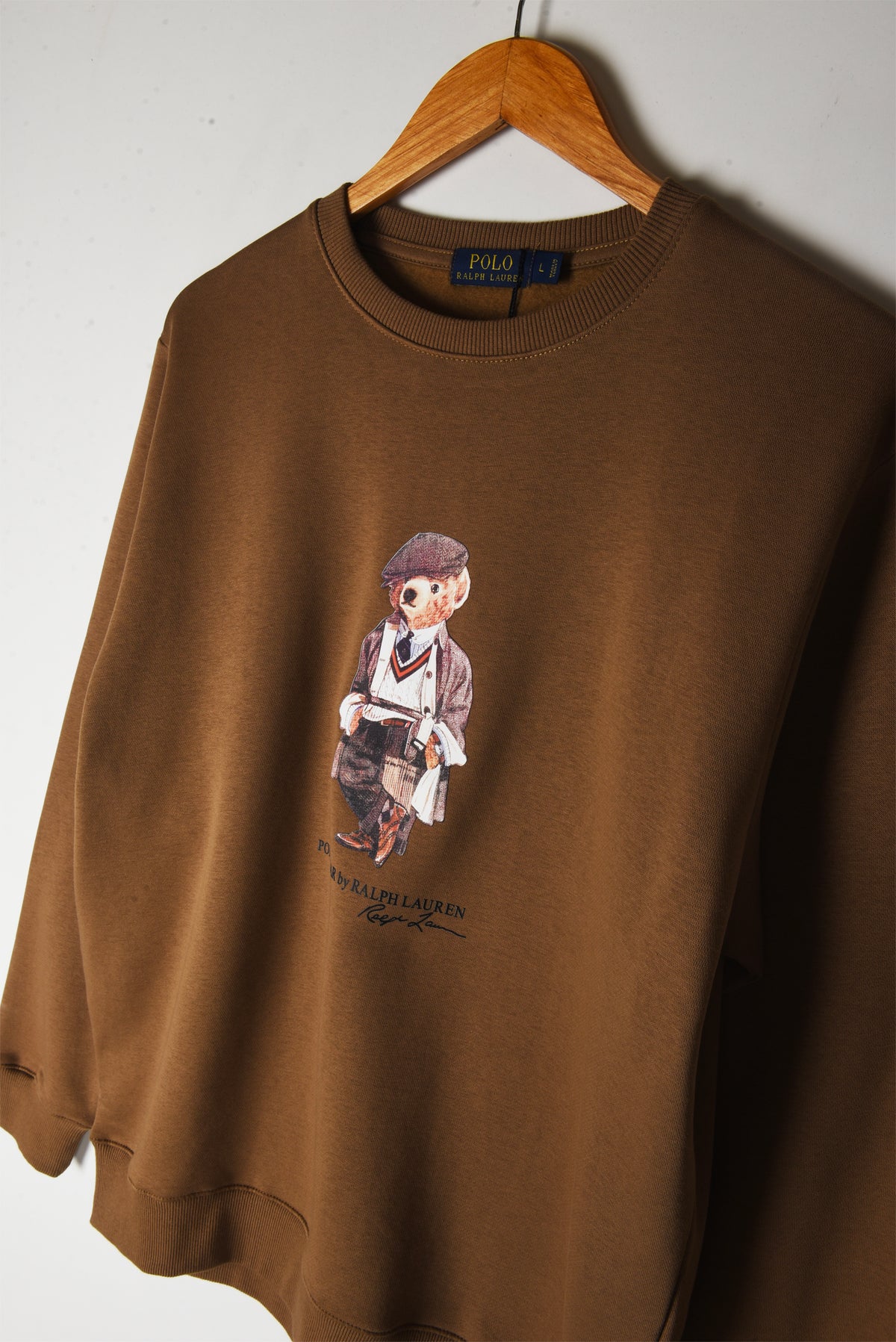 Printed Bear Fleece Sweatshirt