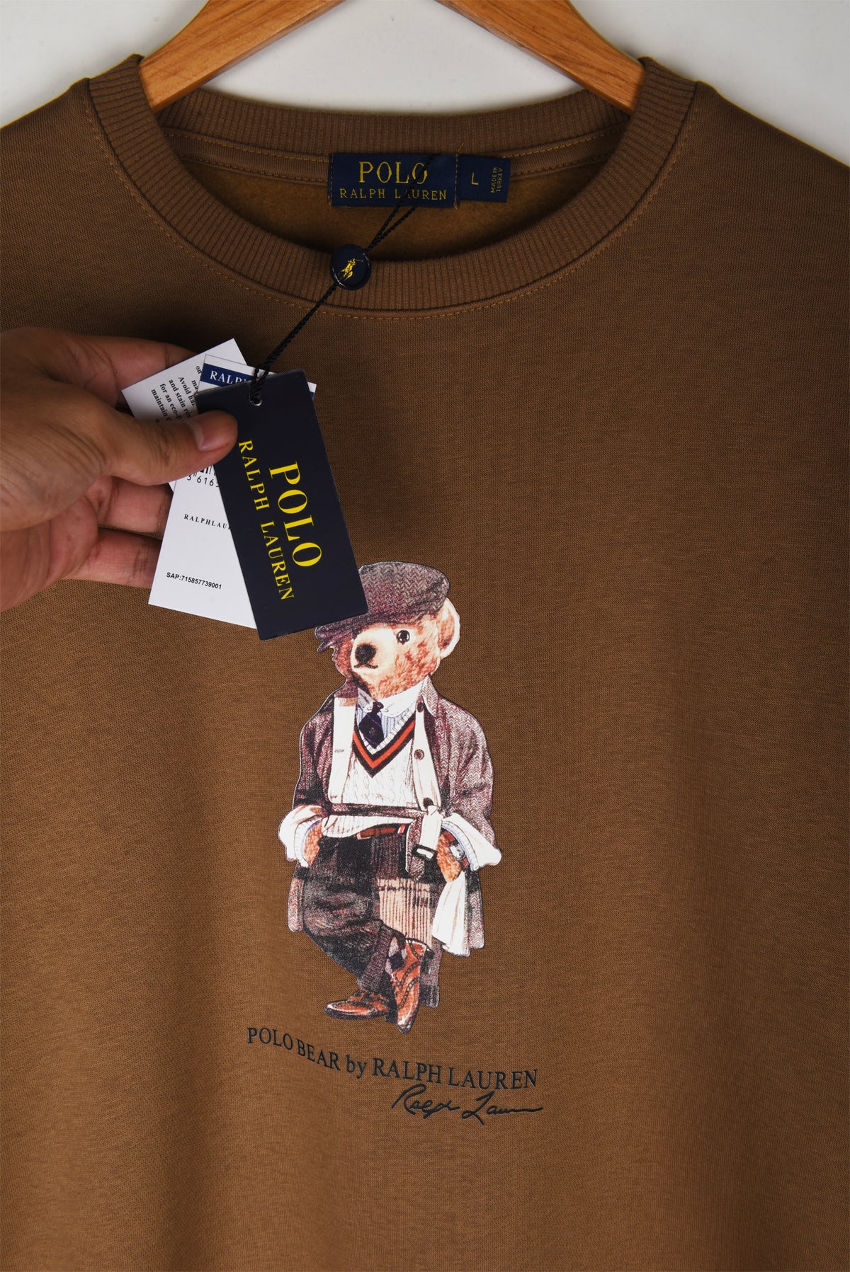 Printed Bear Fleece Sweatshirt