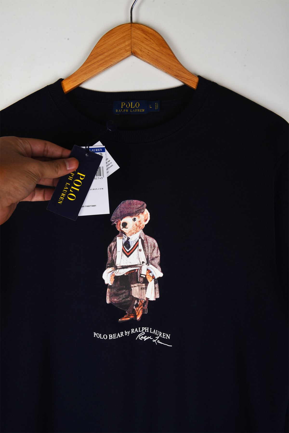 Printed Bear Fleece Sweatshirt