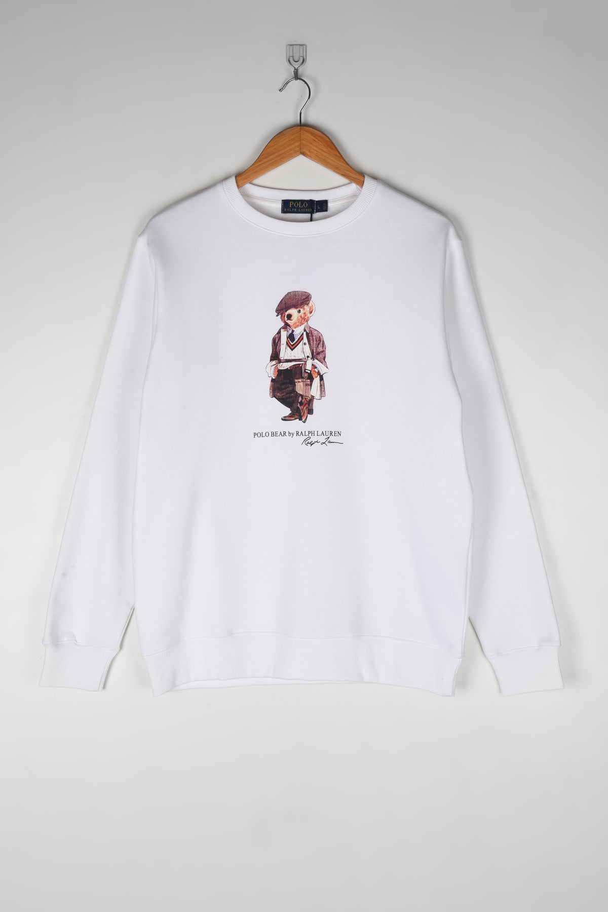 Printed Bear Fleece Sweatshirt