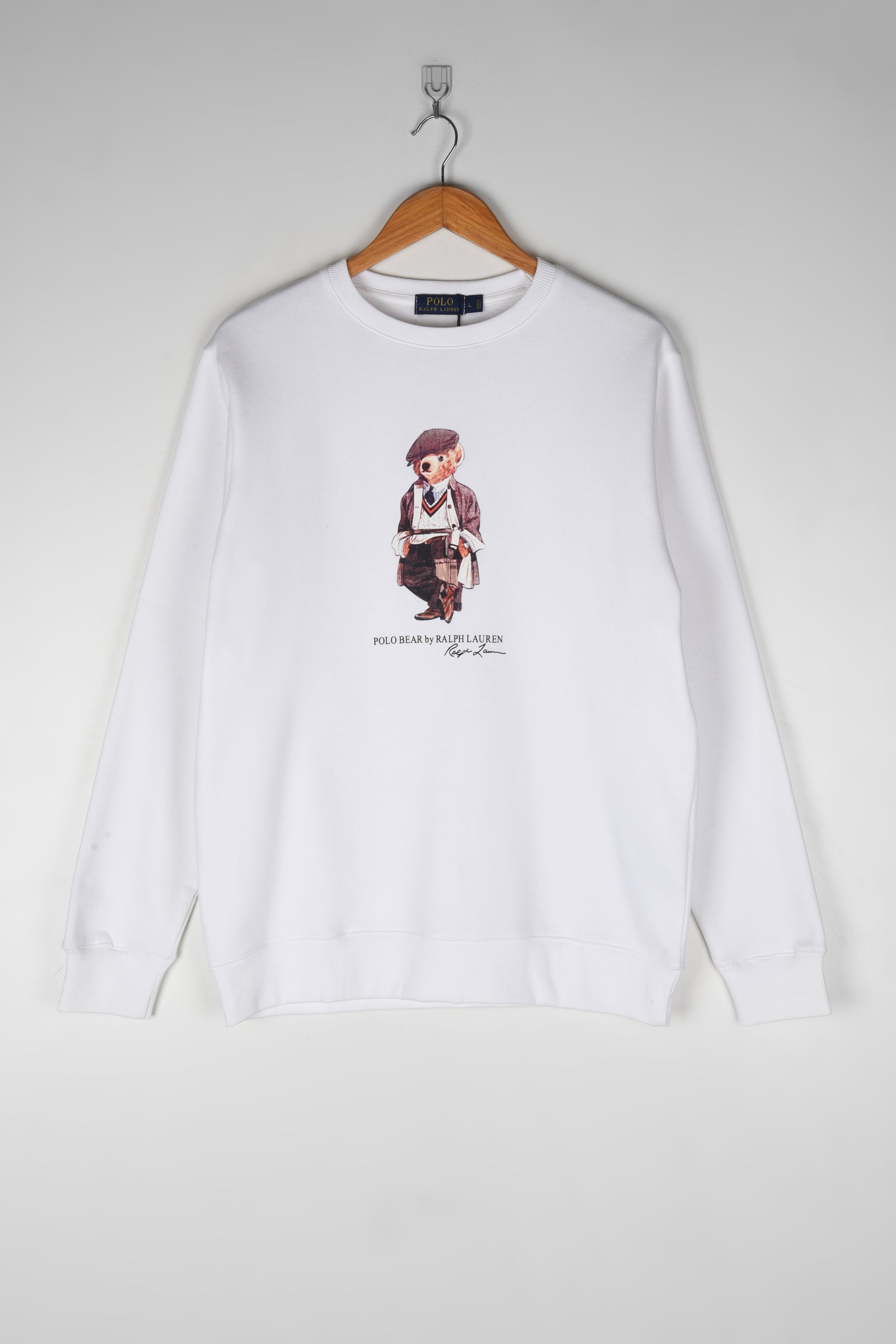 Printed Bear Fleece Sweatshirt