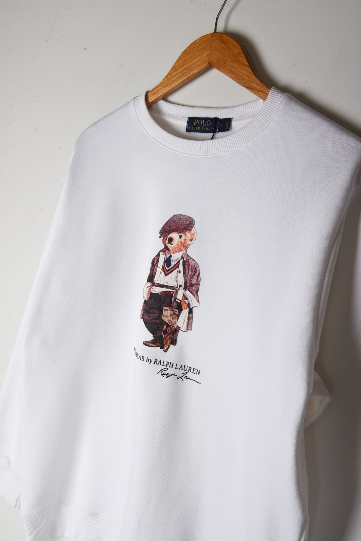 Printed Bear Fleece Sweatshirt