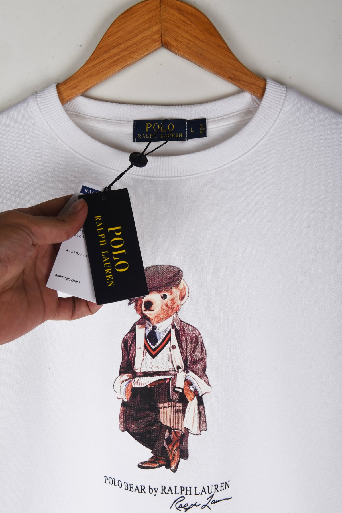 Printed Bear Fleece Sweatshirt