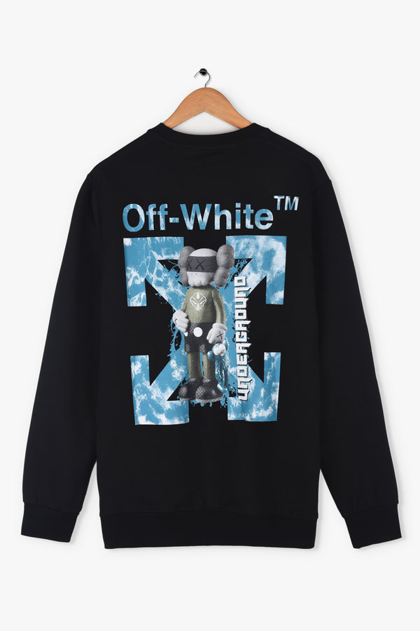 【関税無・国内発】 Off-White / Wave Off Boxy Crewneck Off-White Wave Off Boxy Cotton Sweatshirt | Nordstromrack