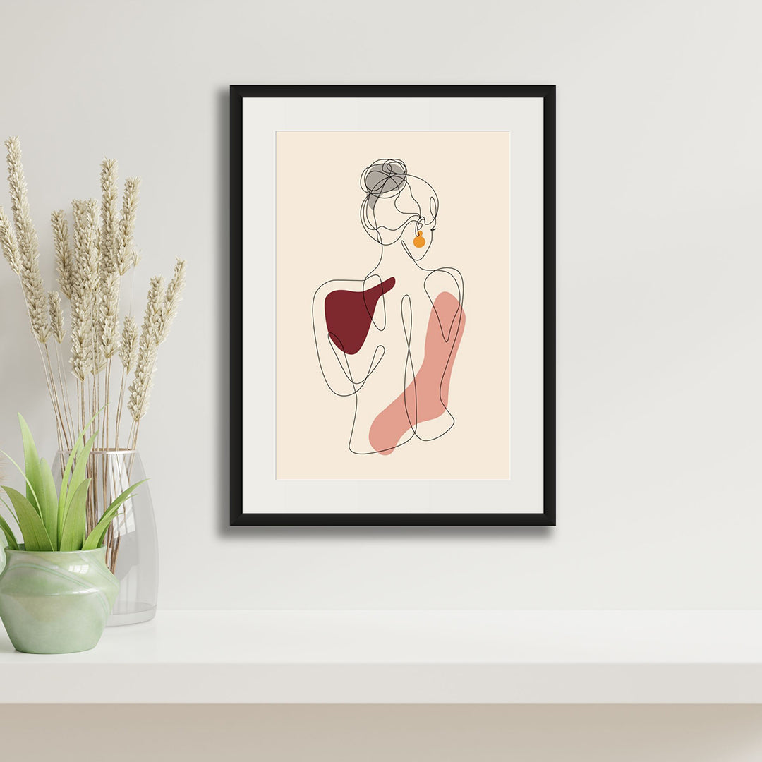 Rosewood Figurative Line Art