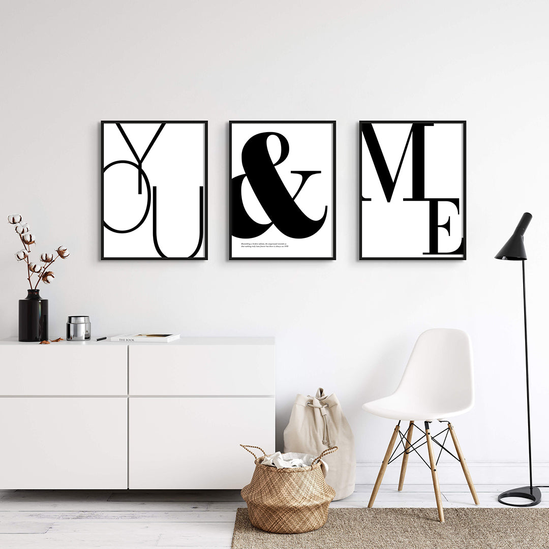 You & Me Symmetrical Wall Gallery Set
