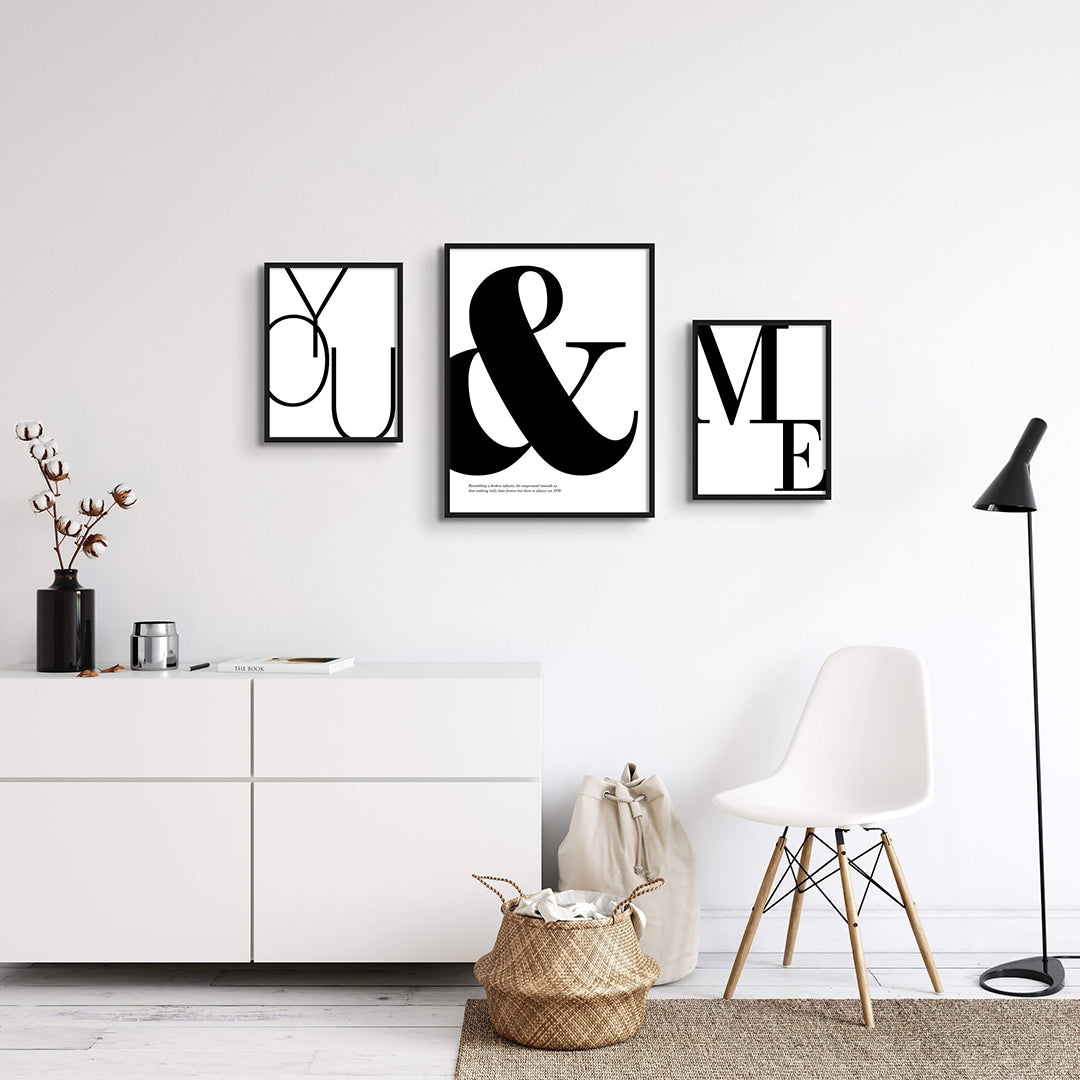 You &amp; Me Asymmetrical Wall Gallery Set