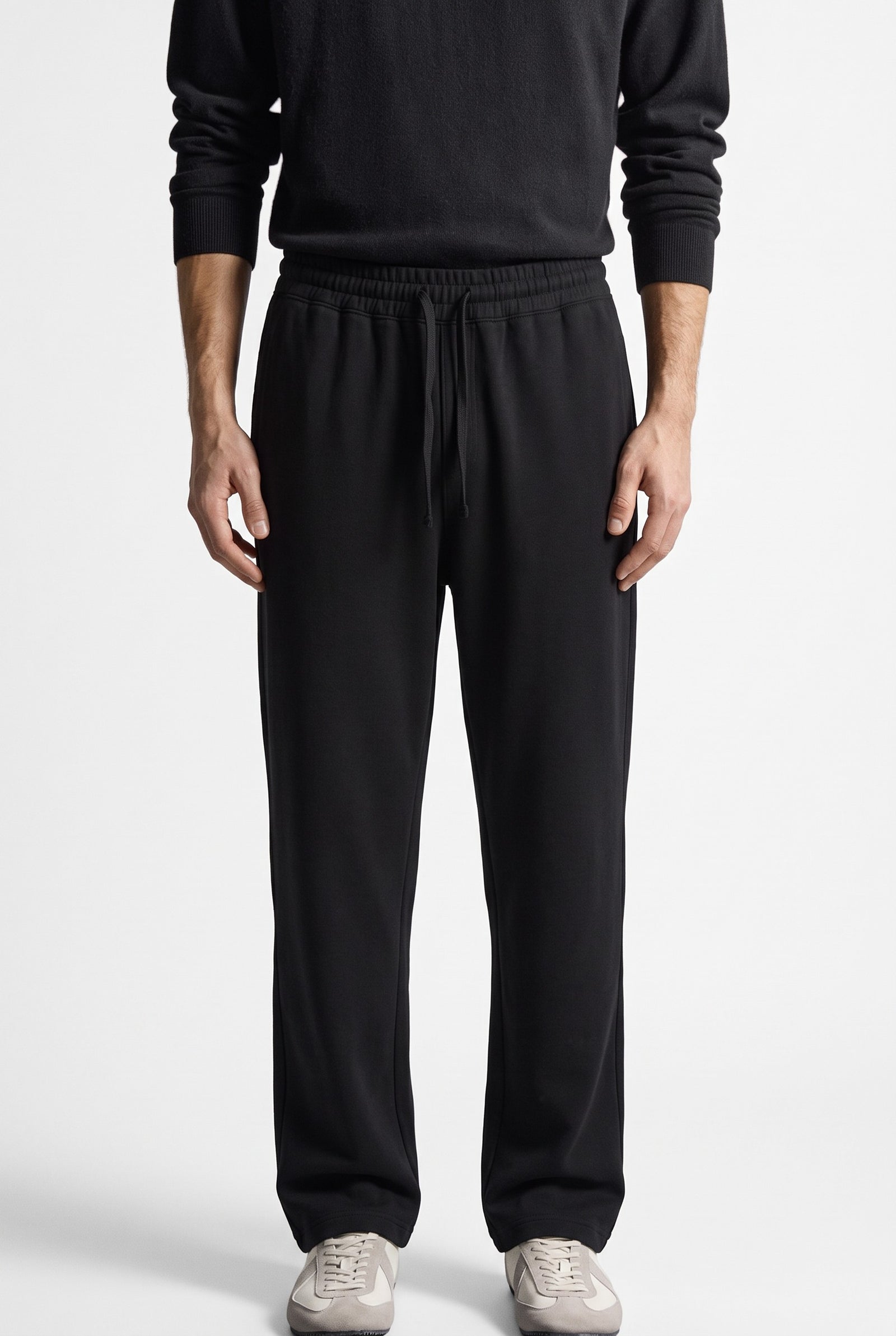 Loose Fit Trousers (Black)