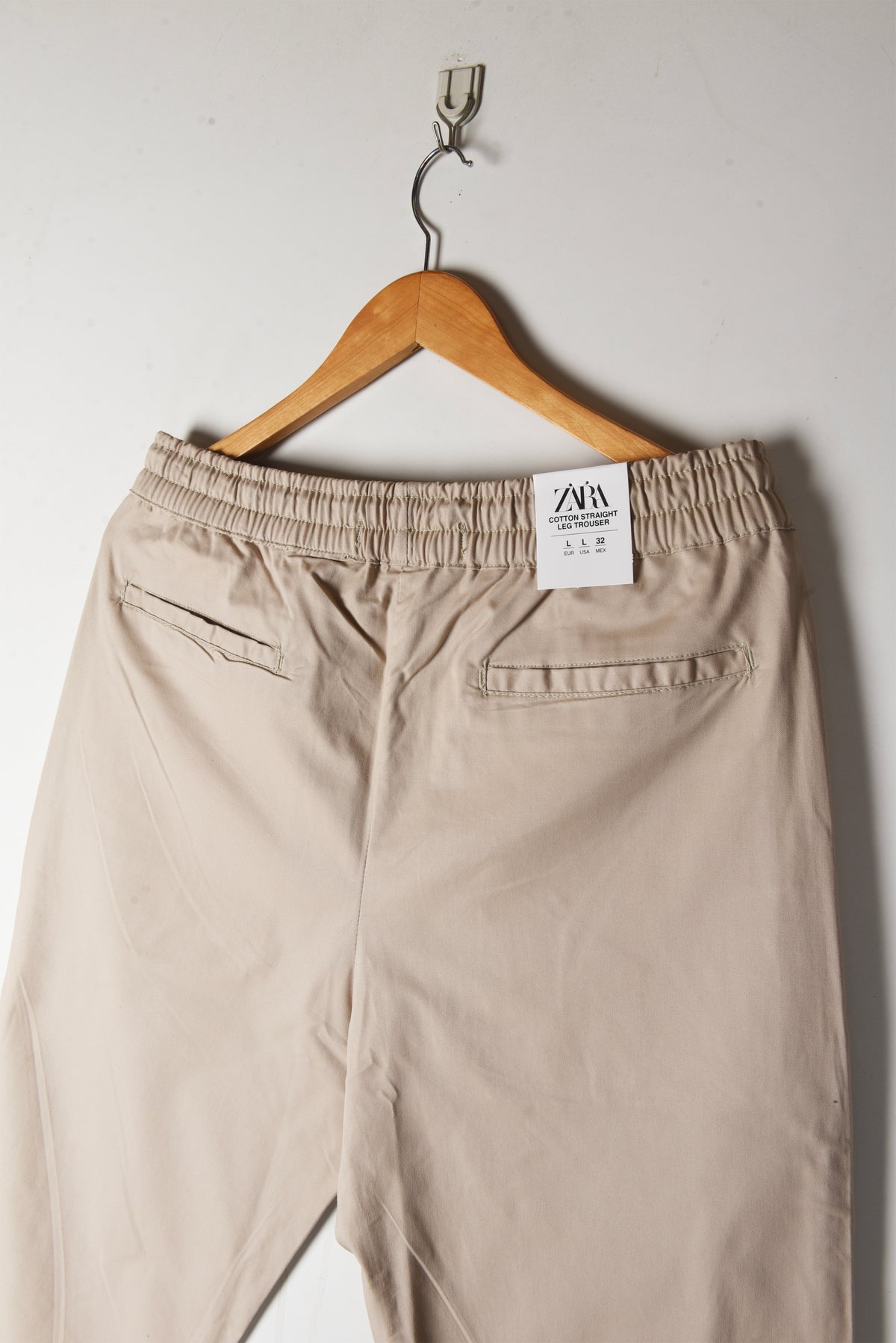 ZARA STRAIGHT COTTON PANTS