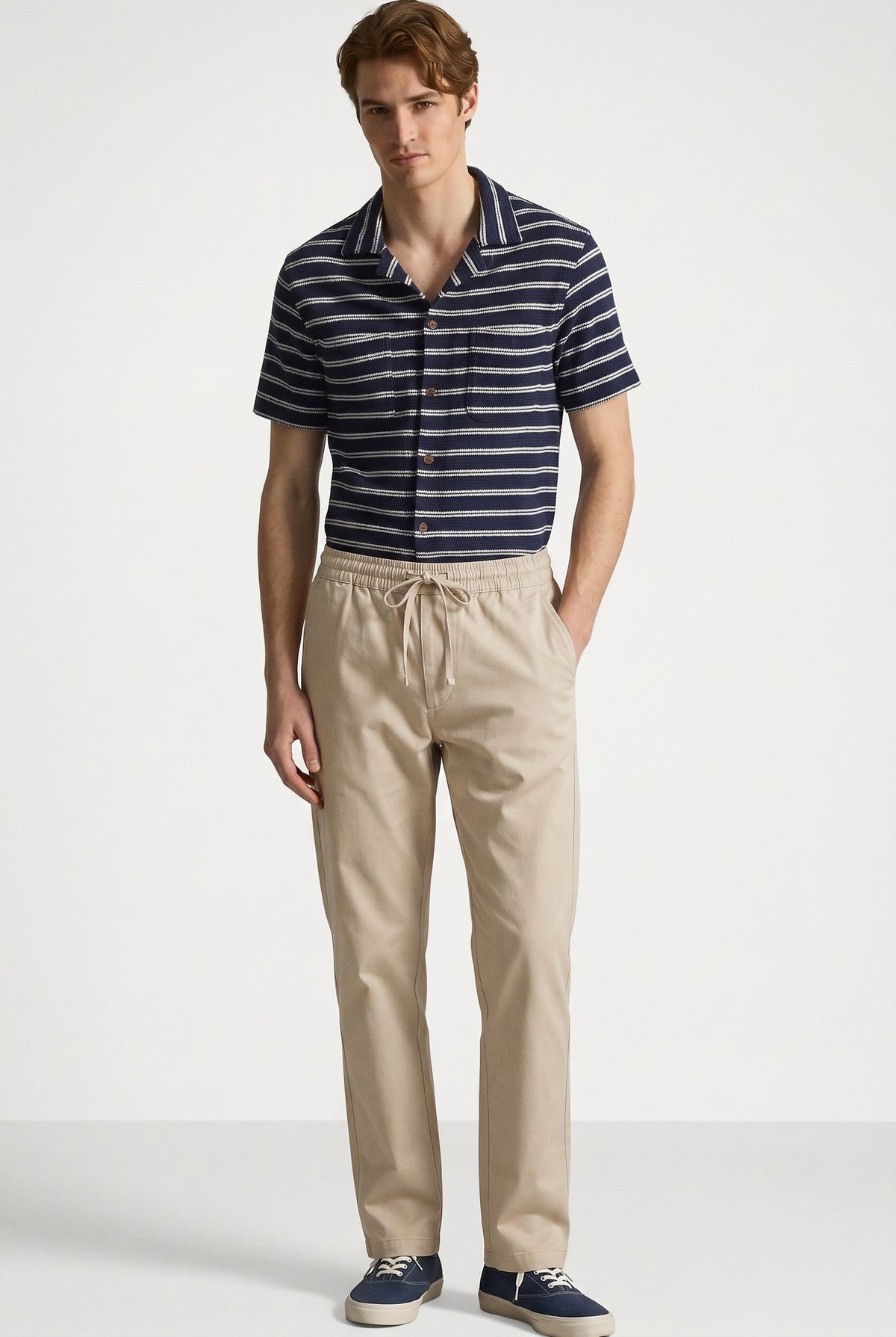 ZARA STRAIGHT COTTON PANTS