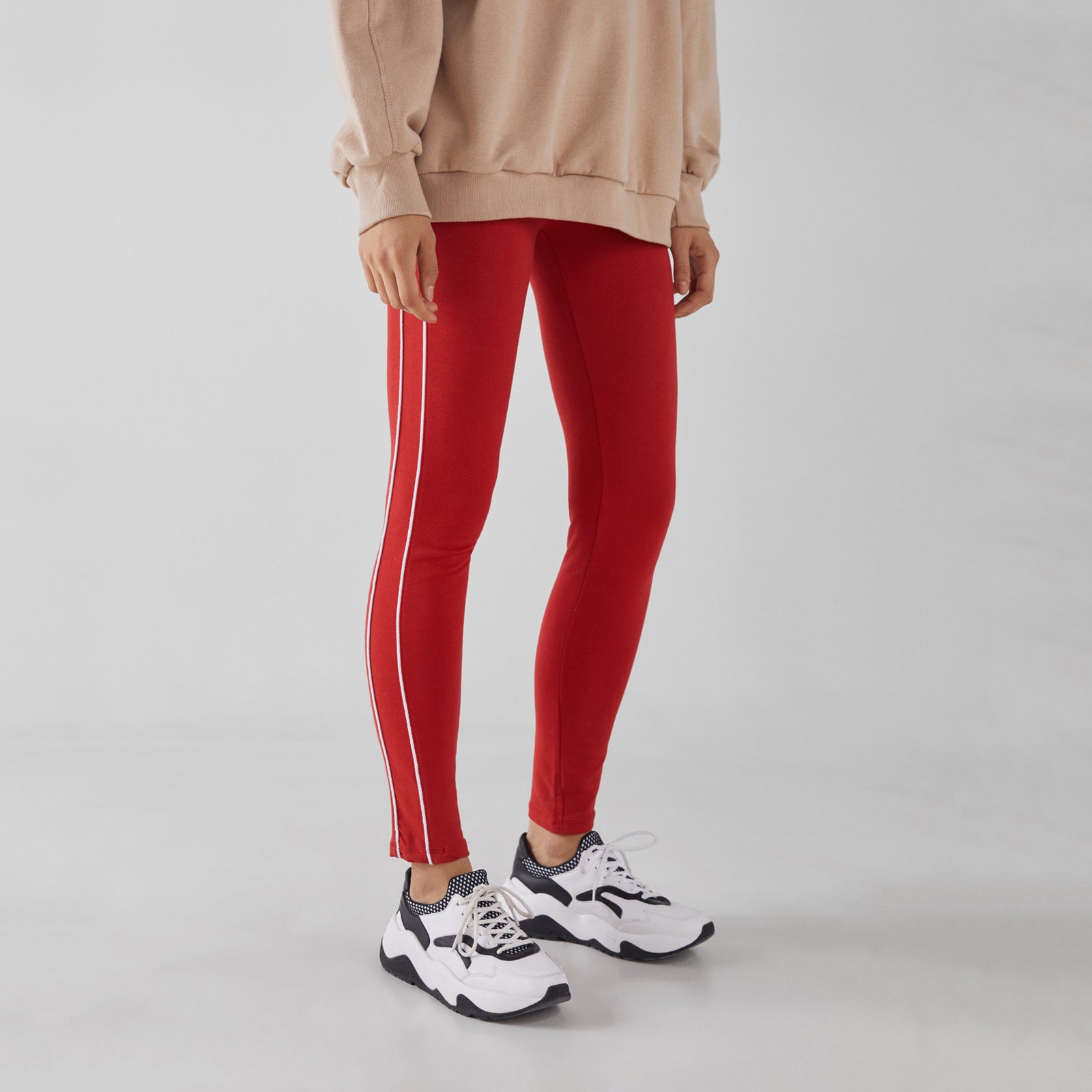 Mystic Side Stripes Plush Leggings