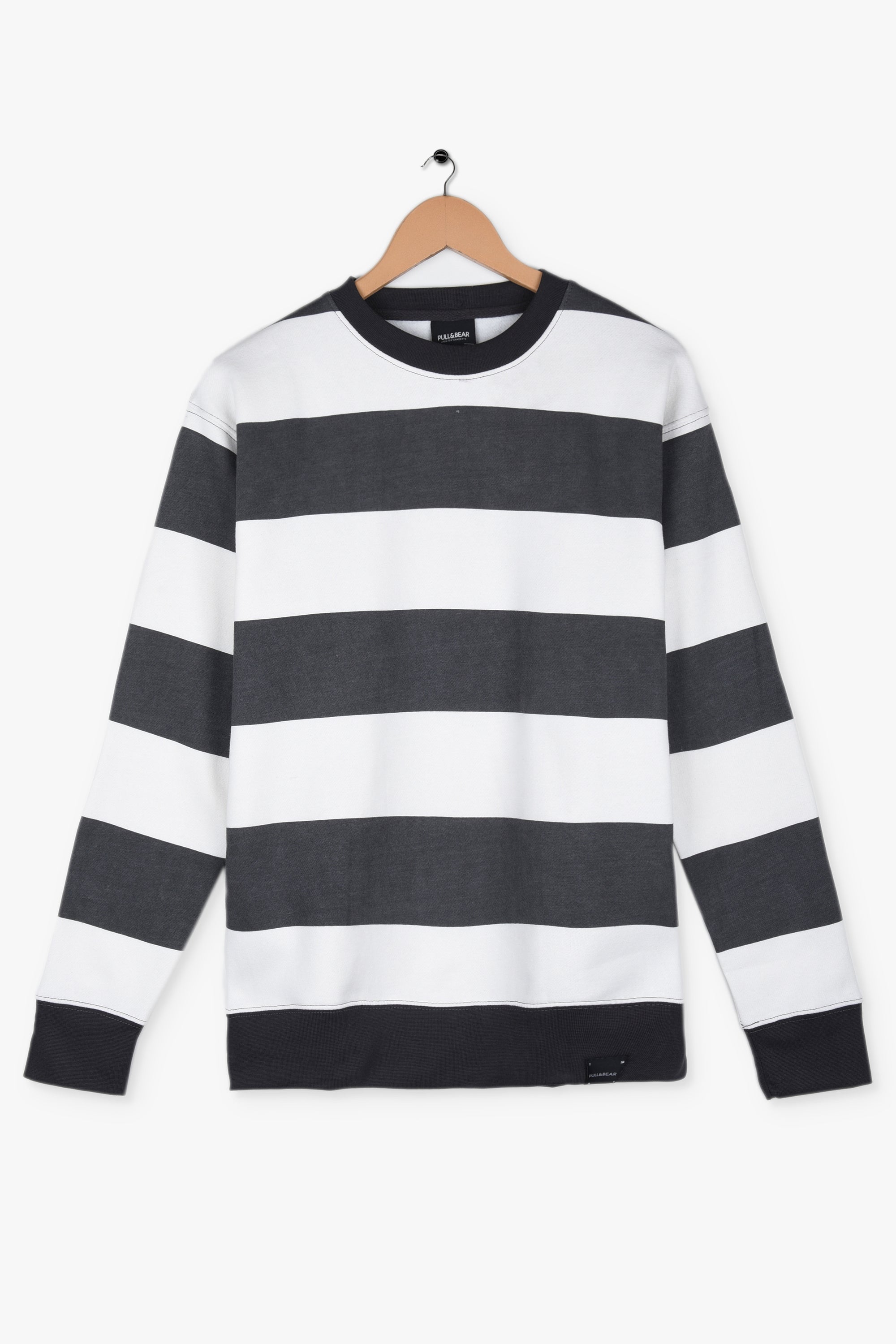 STRIPED CREWNECK FLEECE Sweatshirt