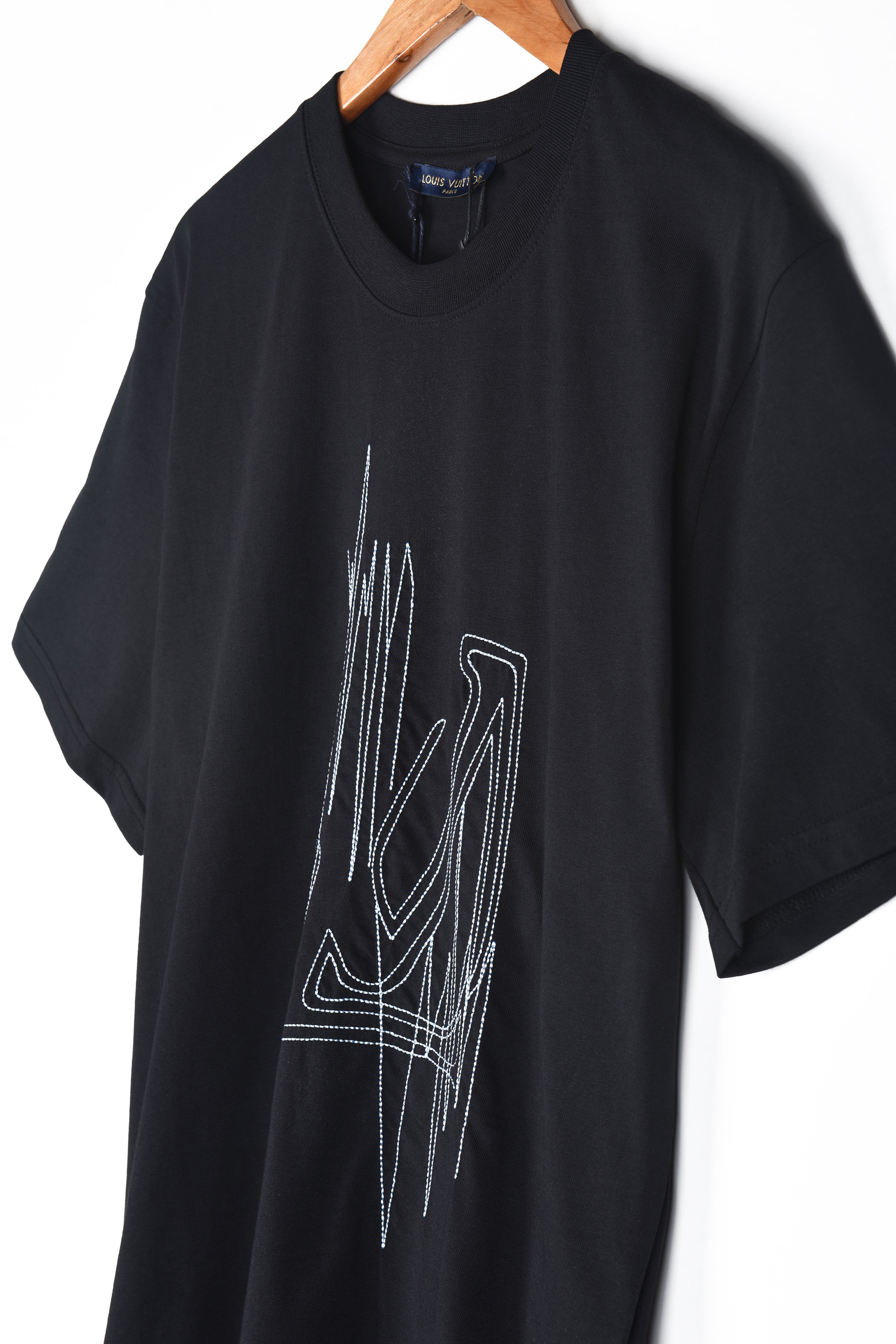 LV Frequency Graphic T-Shirt - Luxury Black