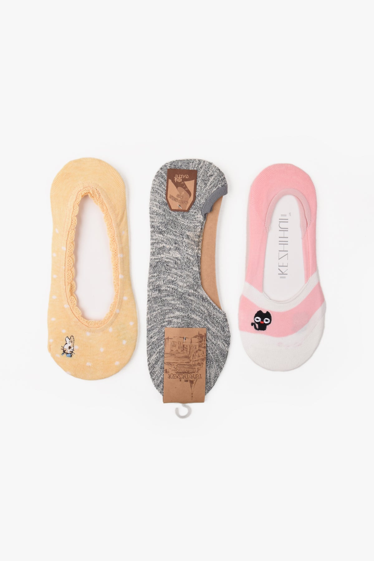 Every Day Essential No Show Socks (3 Pairs)