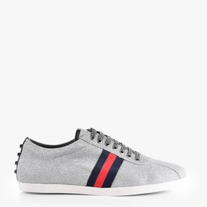 Gucci glitter web store sneaker with studs