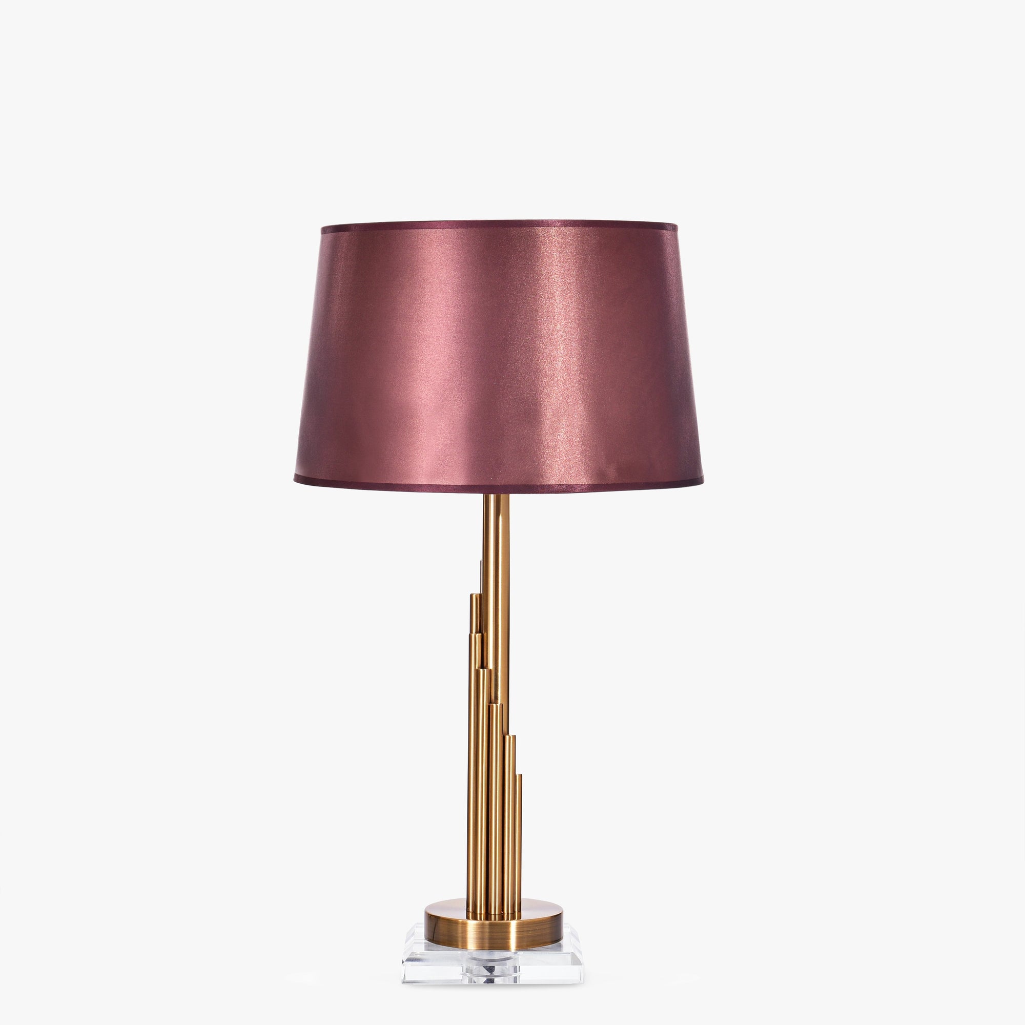 ITALIAN DESIGN SLEEK METALLIC RODS TABLE LAMP