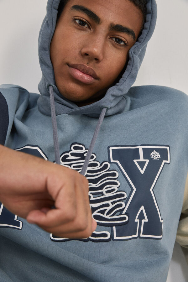 TREE COLOR BLOCK VARSITY HOODIE