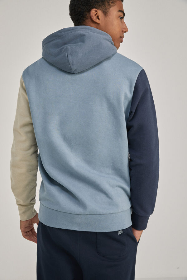 TREE COLOR BLOCK VARSITY HOODIE