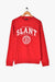 CONTRASTING SLOGAN SWEATSHIRT