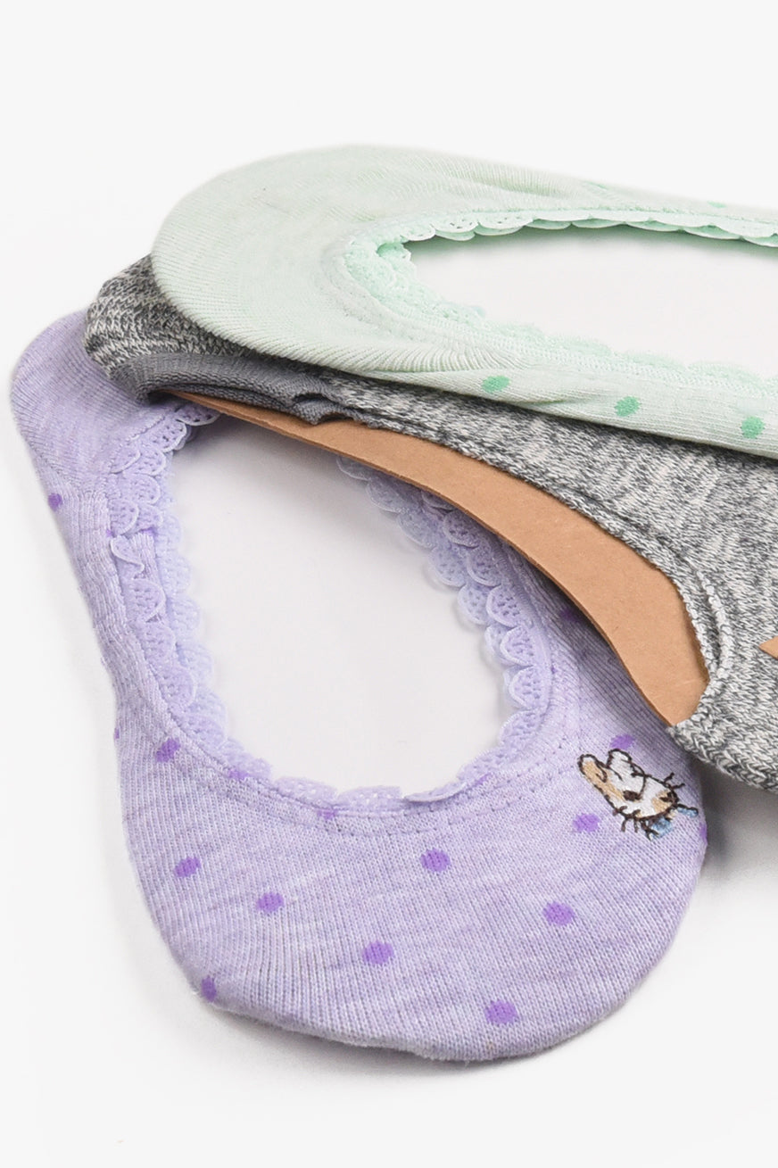 Every Day Essential No Show Socks (3 Pairs)